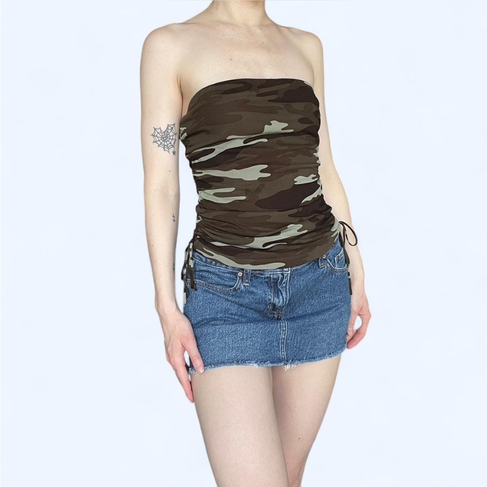 Express Mesh Camo Tube Top